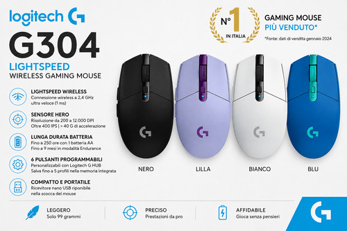 Logitech g304 mouse gaming - mouse,