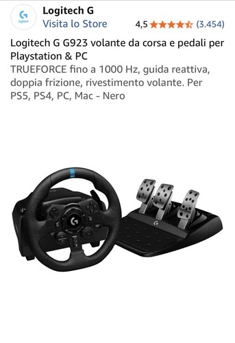 Logitech g923 volante - logitech, da